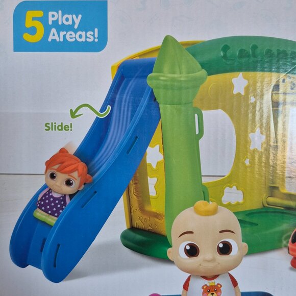 CoComelon Little Play Gym • Baby Playset • Slide, Swing & Spinner • JJ Toy - Picture 8 of 8